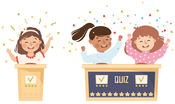 kids playing quiz